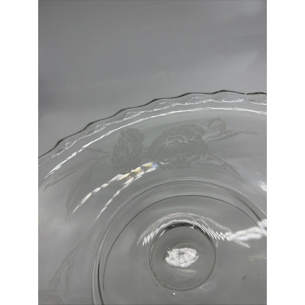 Fostoria Camellia Etched Rose Pattern‎ 12 1/8